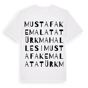 Mustafa Kemal Atatürk Mahallesi ordlek t-shirt – ekologisk bomull t-shirt från Pinshirt