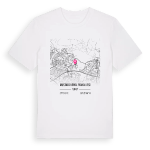 Mustafa Kemal Mahallesi karta t-shirt – ekologisk bomull t-shirt från Pinshirt