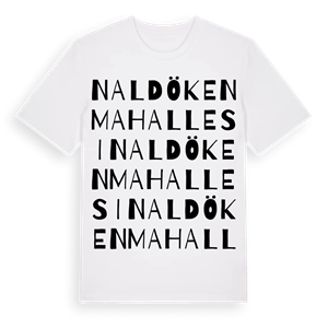Naldöken Mahallesi ordlek t-shirt – ekologisk bomull t-shirt från Pinshirt