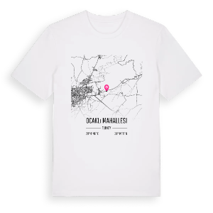 Ocaklı Mahallesi karta t-shirt – ekologisk bomull t-shirt från Pinshirt