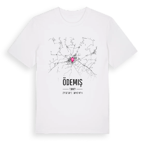 Ödemiş karta t-shirt – ekologisk bomull t-shirt från Pinshirt