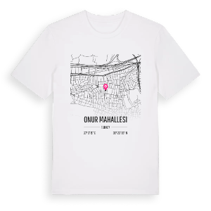 Onur Mahallesi karta t-shirt – ekologisk bomull t-shirt från Pinshirt