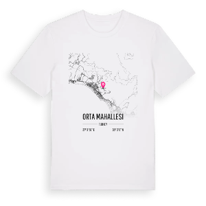 Orta Mahallesi karta t-shirt – ekologisk bomull t-shirt från Pinshirt