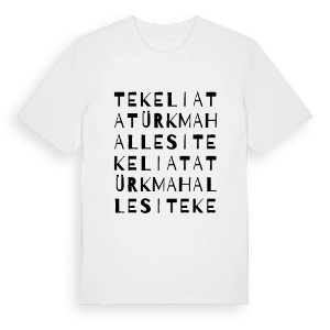 Tekeli Atatürk Mahallesi ordlek t-shirt – ekologisk bomull t-shirt från Pinshirt