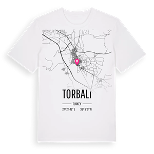 Torbalı karta t-shirt – ekologisk bomull t-shirt från Pinshirt
