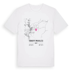 Turabiye Mahallesi karta t-shirt – ekologisk bomull t-shirt från Pinshirt