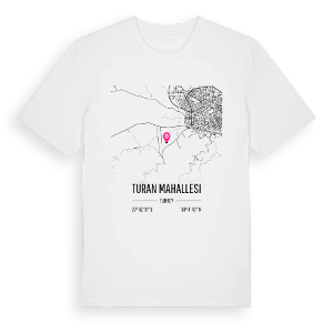 Turan Mahallesi karta t-shirt – ekologisk bomull t-shirt från Pinshirt