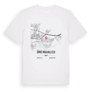 Ümit Mahallesi karta t-shirt – ekologisk bomull t-shirt från Pinshirt