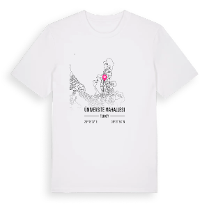 Üniversite Mahallesi karta t-shirt – ekologisk bomull t-shirt från Pinshirt