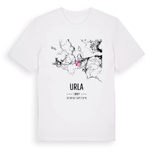 Urla karta t-shirt – ekologisk bomull t-shirt från Pinshirt