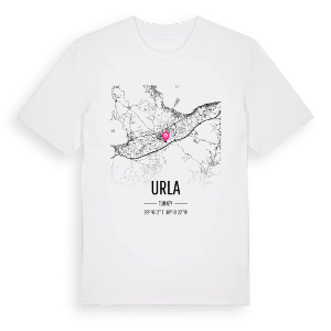 Urla karta t-shirt – ekologisk bomull t-shirt från Pinshirt