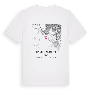 Uzundere Mahallesi karta t-shirt – ekologisk bomull t-shirt från Pinshirt