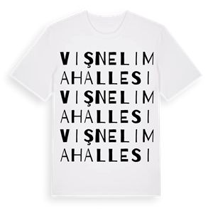 Vişneli Mahallesi ordlek t-shirt – ekologisk bomull t-shirt från Pinshirt