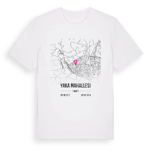 Yaka Mahallesi karta t-shirt – ekologisk bomull t-shirt från Pinshirt