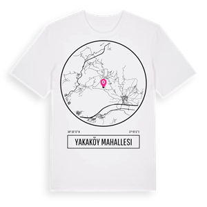 Yakaköy Mahallesi t-shirt – ekologisk bomull t-shirt från Pinshirt