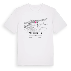 Yalı Mahallesi karta t-shirt – ekologisk bomull t-shirt från Pinshirt