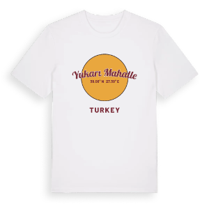 Yukarı Mahalle cirkel t-shirt – ekologisk bomull t-shirt från Pinshirt