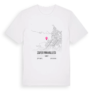 Zafer Mahallesi karta t-shirt – ekologisk bomull t-shirt från Pinshirt