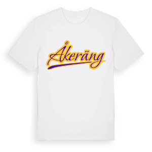 Åkeräng baseball t-shirt – ekologisk bomull t-shirt från Pinshirt