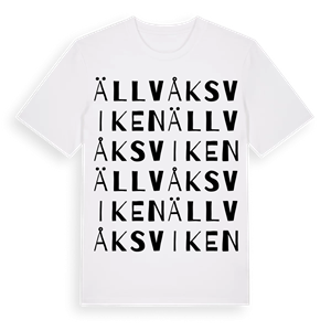 Ällvåksviken ordlek t-shirt – ekologisk bomull t-shirt från Pinshirt