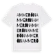 White t-shirt med Ammerön ordlek t-shirt