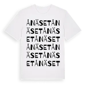 Ånäset ordlek t-shirt – ekologisk bomull t-shirt från Pinshirt