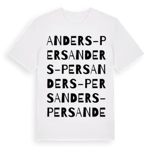 Anders-Pers ordlek t-shirt – ekologisk bomull t-shirt från Pinshirt