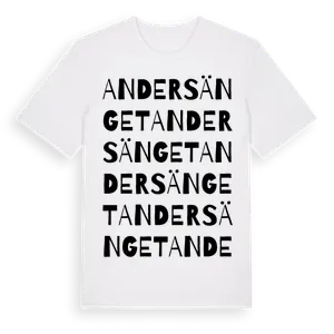 Andersänget ordlek t-shirt – ekologisk bomull t-shirt från Pinshirt