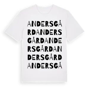 Andersgård ordlek t-shirt – ekologisk bomull t-shirt från Pinshirt
