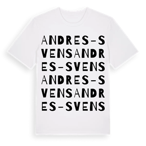 Andres-Svens ordlek t-shirt – ekologisk bomull t-shirt från Pinshirt