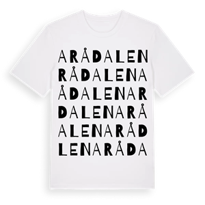 Arådalen ordlek t-shirt – ekologisk bomull t-shirt från Pinshirt