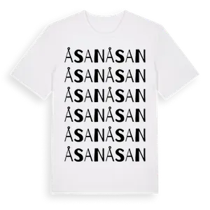 Åsan ordlek t-shirt – ekologisk bomull t-shirt från Pinshirt