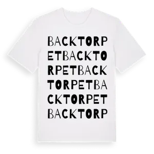 Backtorpet ordlek t-shirt – ekologisk bomull t-shirt från Pinshirt