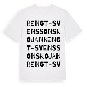 Bengt-Svenssonskojan ordlek t-shirt – ekologisk bomull t-shirt från Pinshirt