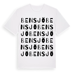 Bensjö ordlek t-shirt – ekologisk bomull t-shirt från Pinshirt