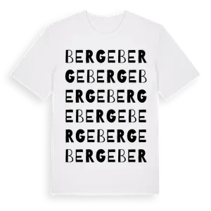 Berge ordlek t-shirt – ekologisk bomull t-shirt från Pinshirt
