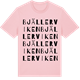 Pink Cotton t-shirt med Bjällerviken ordlek t-shirt
