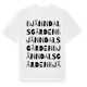 White t-shirt med Bjänndalsgården ordlek t-shirt