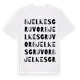 White t-shirt med Bjelkes Gruvor ordlek t-shirt