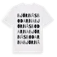 White t-shirt med Björnåsbodarna ordlek t-shirt