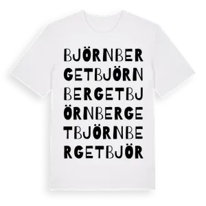 Björnberget ordlek t-shirt – ekologisk bomull t-shirt från Pinshirt
