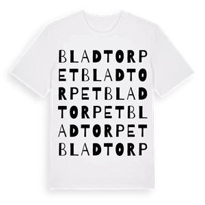 Bladtorpet ordlek t-shirt – ekologisk bomull t-shirt från Pinshirt