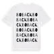 White t-shirt med Boback ordlek t-shirt
