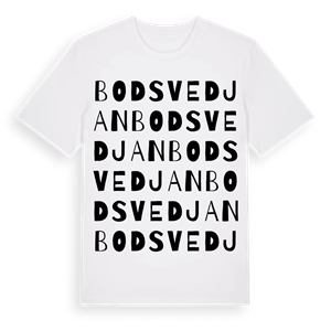 Bodsvedjan ordlek t-shirt – ekologisk bomull t-shirt från Pinshirt