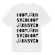 White t-shirt med Bodtjärnsved ordlek t-shirt