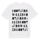 White t-shirt med Bodtjärnvallen ordlek t-shirt