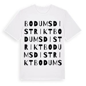 Bodums distrikt ordlek t-shirt – ekologisk bomull t-shirt från Pinshirt