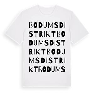 Bodums distrikt ordlek t-shirt – ekologisk bomull t-shirt från Pinshirt