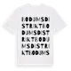 White t-shirt med Bodums Distrikt ordlek t-shirt