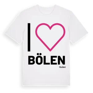 Jag älskar Bölen t-shirt stort tryck – ekologisk bomull t-shirt från Pinshirt